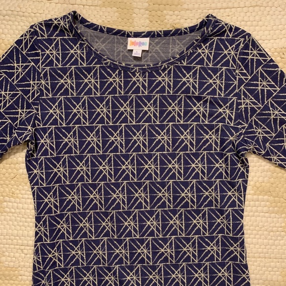 LulaRoe Julia Blueprint Dress - Picture 2 of 3